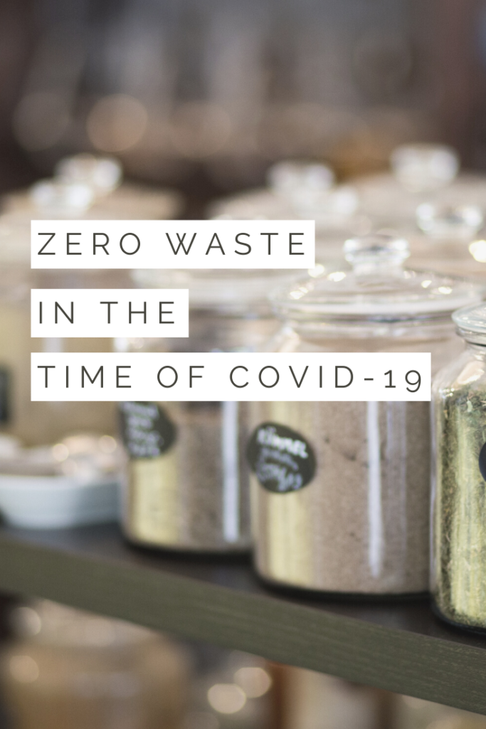 zero waste in the time of COVID pinterest pin image